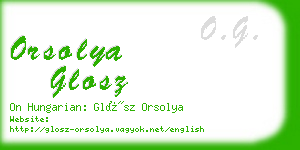 orsolya glosz business card